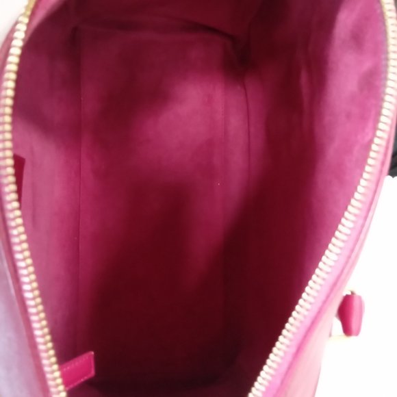 YSL SAINT LAURENT Classic Duffle 6 2Way Shoulder Hand Bag Leather Pink - Picture 6 of 8